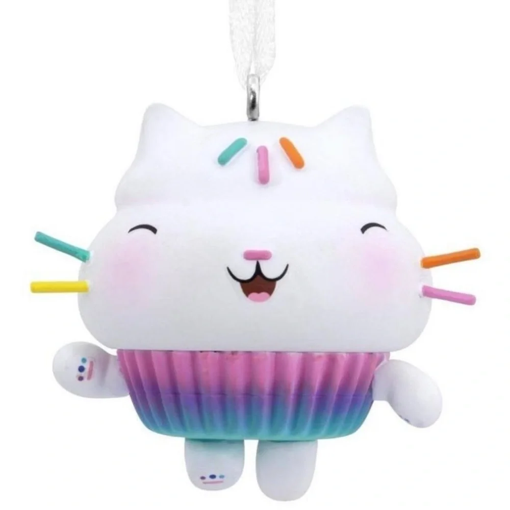 Hallmark Gabby's Dollhouse CAKEY CAT Tree Ornament NEW Kitty Cupcake + Unicorn